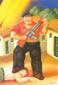 Botero em Dor de Colômbia