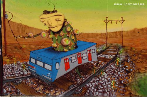 Arte de rua nas paredes de Sampa - Os Gêmeos