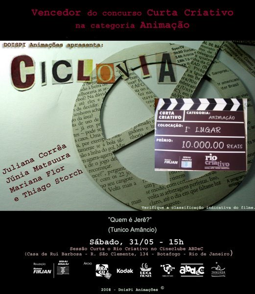 Vencedor do concurso Curta Criativo da FIRJAN (2008)