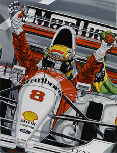 Ayrton Senna do Brasil vencendo o GP da Australia 1993